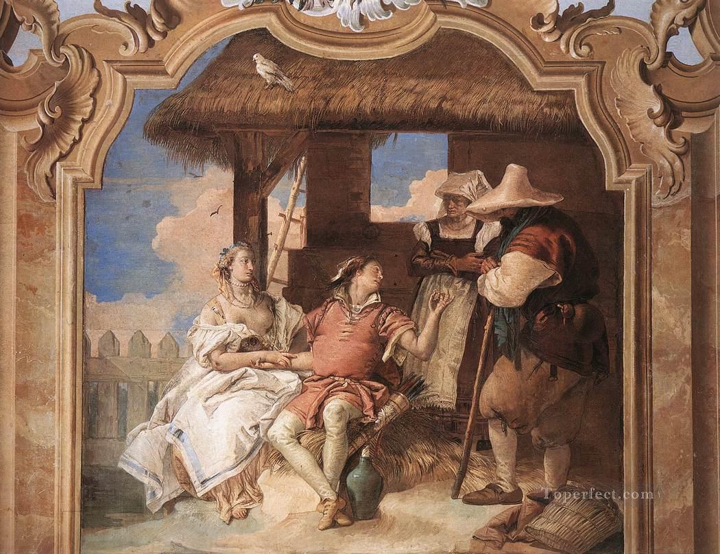 Villa Valmarana Angelica and Medoro with the Shepherds Giovanni Battista Tiepolo Oil Paintings